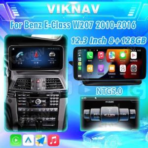 China Viknav 12.3 Inch Android Car With Screen Multimedia Player For Mercedes Benz E Class W207 2010-2016 GPS 2Din NTG5.0 factory