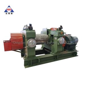 China XKP560 800mm Length Rubber Crushing Mill 75KW Waste Tire Cracker Mill factory