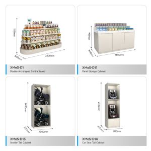 Mom & Baby Display Wall Cabinet Baby Unconventional Milk Powder Display Rack for