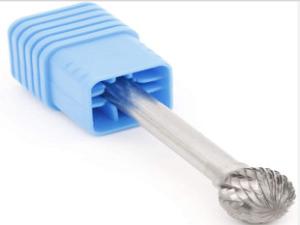 China Silver 6mm Shank Double Cut Carbide Ball Burr YG8 Grade SD Type factory