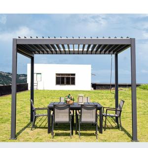 China Adjustable Louvered Pergola Modern Louvered Pergola Aluminum Louvered Pergola factory