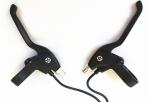 2 Years Warranty Electric Bike Spare Parts E Brake Levels Black / Silver
