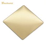 JIS Standard Cold Rolled Stainless Steel Plate Gold Hairline 4 Feet