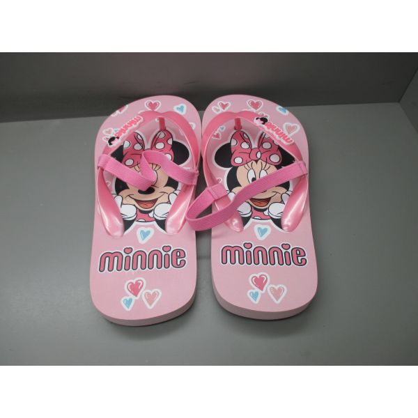 Licensed Minnie Character Kids Flip Flops Sandals Screen Print And 3D Print