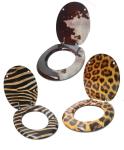 polyresin toilet seat cover,leopard design toilet seat,sea star,shell transparen