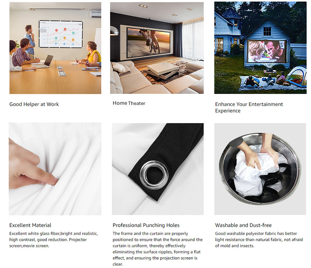 Durable portable projector screen housing