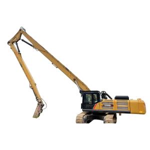 China HT Excavator High Reach And Arm Extension Boom For Building Demolition For 25 30 50 60 Ton Excavator factory