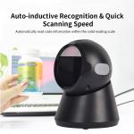 2D CMOS Table Top Barcode Scanner Omnidirectional Handsfree For Supermarket