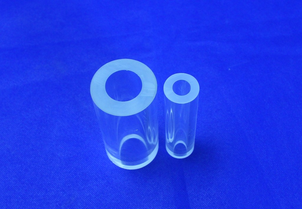 Custom Diameter Semiconductor Quartz Tubing Transparent And Opaque Polished