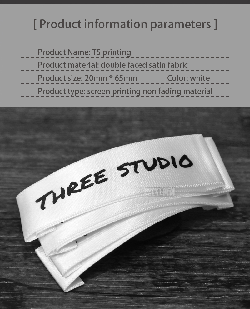 Factory supply Garment Printing Tags Fabric Clothing Main Label