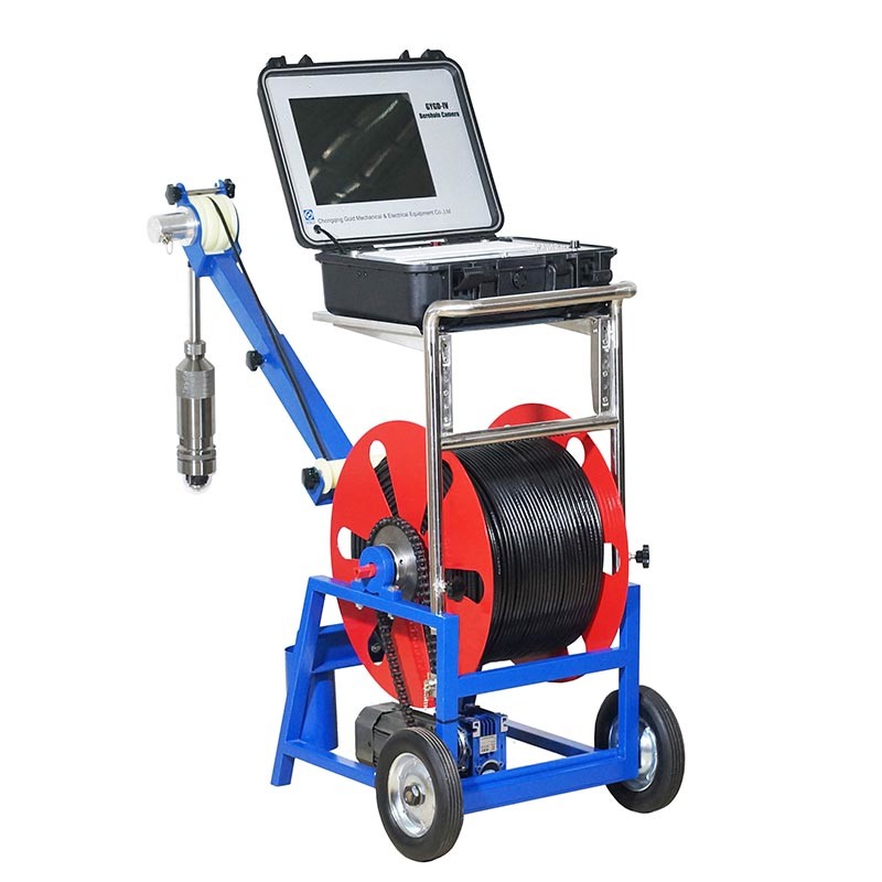 12-Inch Digital Borehole Camera 360 Degree Underwater Video with Auto Cable and Rotary Camera