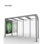 Urban City CE Certified Digital Bus Stop Advertising / Solar Powered Bus Stop