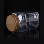 1000ml 2000ml Food Plastic Bottle Containers Packaging 2kgs PET Wide Mouth Jar