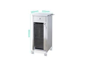 China Stainless Steel Nurse Hand Cart , Medical Clinic Record Trolley factory