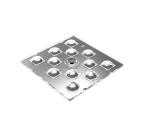 Practical 50x50mm LED Spotlight Lens , Spherical 60 Degree LED Lens