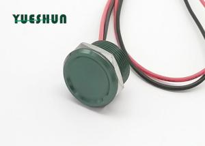 China Waterproof Piezo Touch Switch , Aluminum Push Button Switch Green Color Body factory