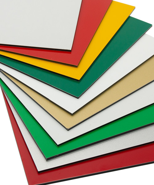 Red Acp PE Aluminum Composite Panel Vivid Color And Higher Gloss Level 2mm