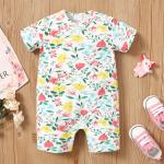 Good Quality Custom And Stock 100% Cotton Baby Onesie Jumpsuit Low Price Baby