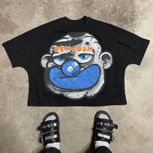 China Custom 100-400 gsm 100% Cotton Drop Shoulder Vintage Cropped Boxy Fit T-shirt Men factory