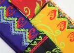 Big Flower Polyester Printed Fabric For Decoration Accessories