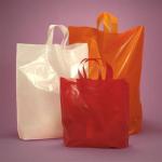 Water Repellent Biodegradable Plastic Shopping Bags With Handles