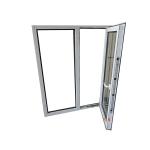 Tilt And Turn Flush Upvc Balcony Windows Double Glazed