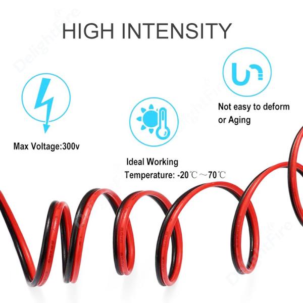 China 5m 10m 20m PVC Insulated Flexible Copper Wire 18AWG 80C 300V For Electrical Appliance factory