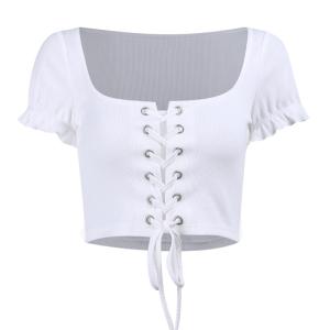 China Skinny Navel Multi - Color U Collar Corns With Cardigan Blouse Women factory