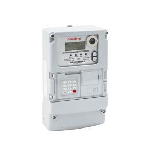 China DTSY5558 Nigeria Standards 3 Phase 4 wire Electric Meter Recharged by STS token pin factory