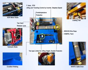 China Construction Work Duty M6 Electric Winch Trolley Hoist factory
