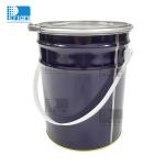 6.5 Liter Paint Bucket 0.28mm Thickness Coating Metal Pail With Handle