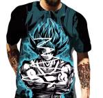 Anime Goku Sublimation Printed T Shirts Short Sleeve Patterned Clothes