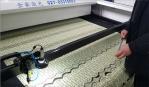 Knitting Curtain Automatic Leather Laser Cutting Machine Cutting Speed 0 -