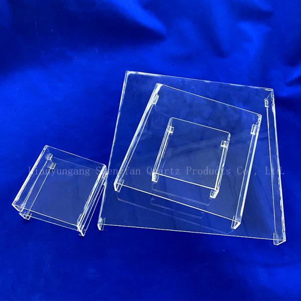 Customized Transparent Square Quartz Glass Petri Dish Laboratory Glassware With