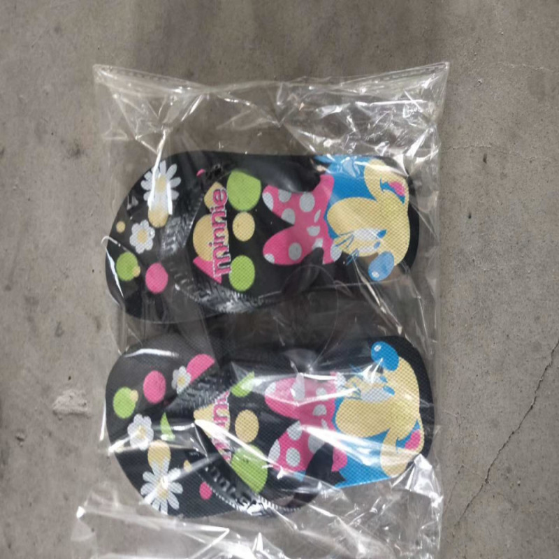 Cute Printed Little Girls Slippers Princess Design Flip Flop Slippers For Girls