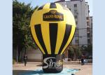 5 meters high black N yellow Grand Royal advertising inflatable roof top balloon