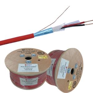 China 2C 1.0mm2 Solid Copper Conductor Red PVC Twisted Pair Fire Alarm Cable for Commercial factory