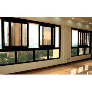 Modern Customized Powder Coating Aluminum Sliding Window High Security Antitheft