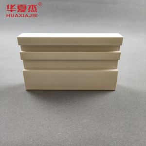 Wood Grain Color WPC Door Frame Square Rectangle Shape White Cape Flat Casing