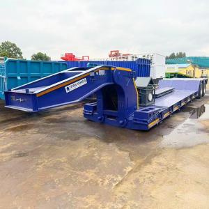 China TITAN 40Ft Lowboy Gooseneck Trailer for Sale Near Me factory