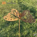 Garden Art Landscape Corten Steel Ornaments Laser Cut Metal Animal Pattern