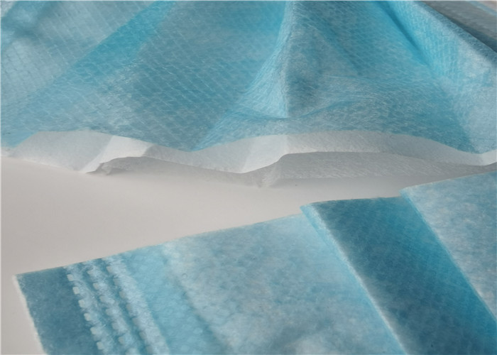 Great Elasticity Disposable 3 Ply Face Mask , Antiviral Face Masks Melt Blown Fabric