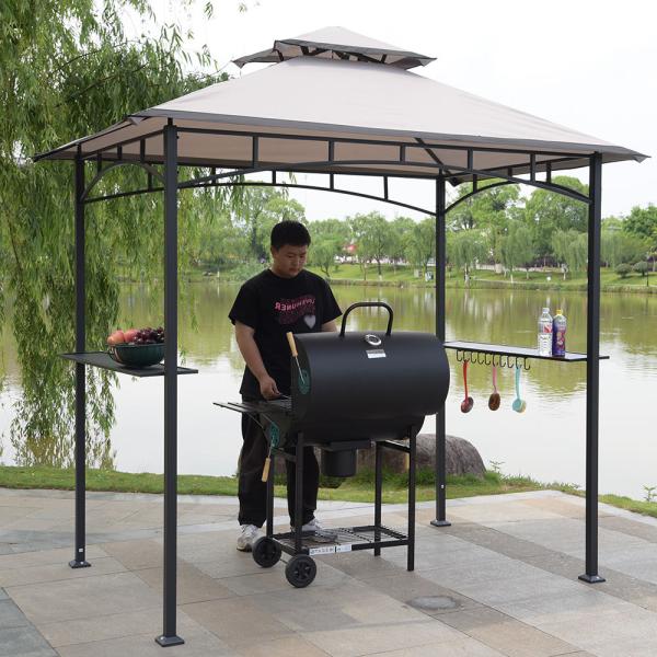 Aluminum Profile Hard Top Pavilion Canopy 0.5 Rotary Metal Roof Gazebo