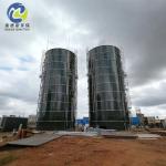 Dark Blue Dark Green GFS Glass Fused To Steel Tanks For Industrial Chemical