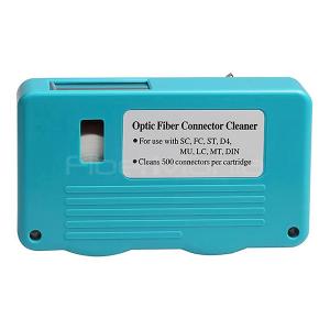 China Blue Fiber Optic Cassette Cleaner Fiber Connector Cleaning Tools For LC/SC/ST/FC/MU/MPO/MTRJ factory