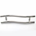 316SS 304SS Glass Door Hardware Accessories S Type Shower Room Handle 19mm Dia