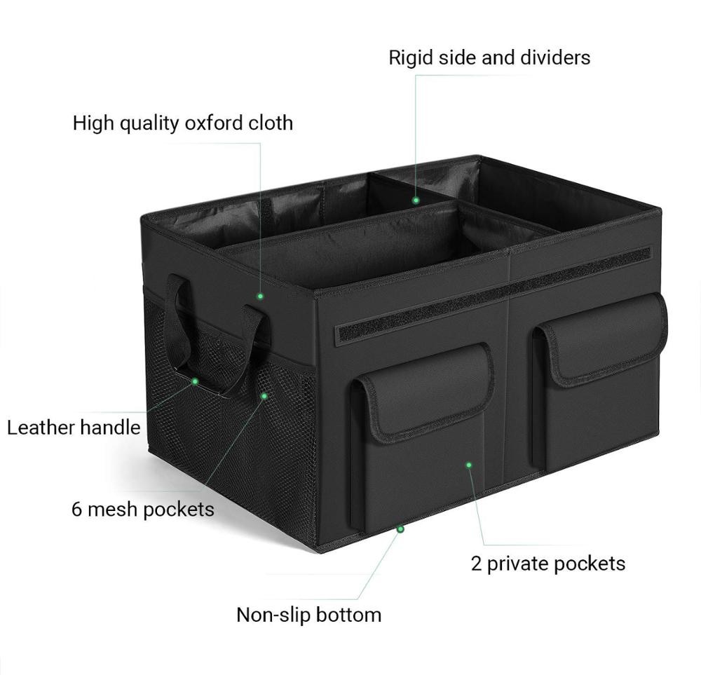 SUV Truck Car Backseat Storage Bag Cooler Foldable Large 21.7X15.7X11"