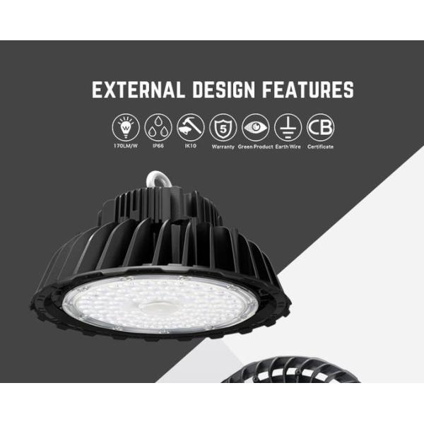 90° Beam Angle High Bay Light Bulbs 100W 200W 155lm/w IP65 IK10 SAA Approved