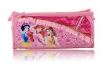 Purple / Pink Disney Princess Plush Pencil Bag with Zipper For Promotion Gifts