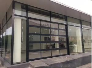 China Buglar Resistance 380V 40cm/S Glass Garage Doors factory